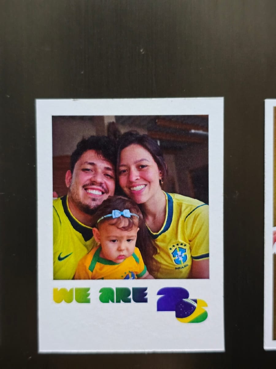 Ima de geladeira com foto