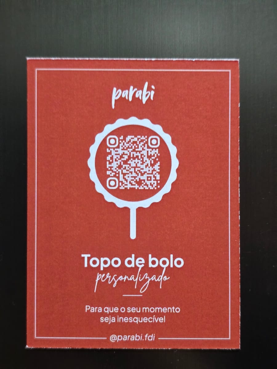 Ima de geladeira com QR code